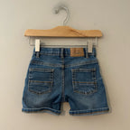 zara boys' jean shorts medium dark blue 18-24M