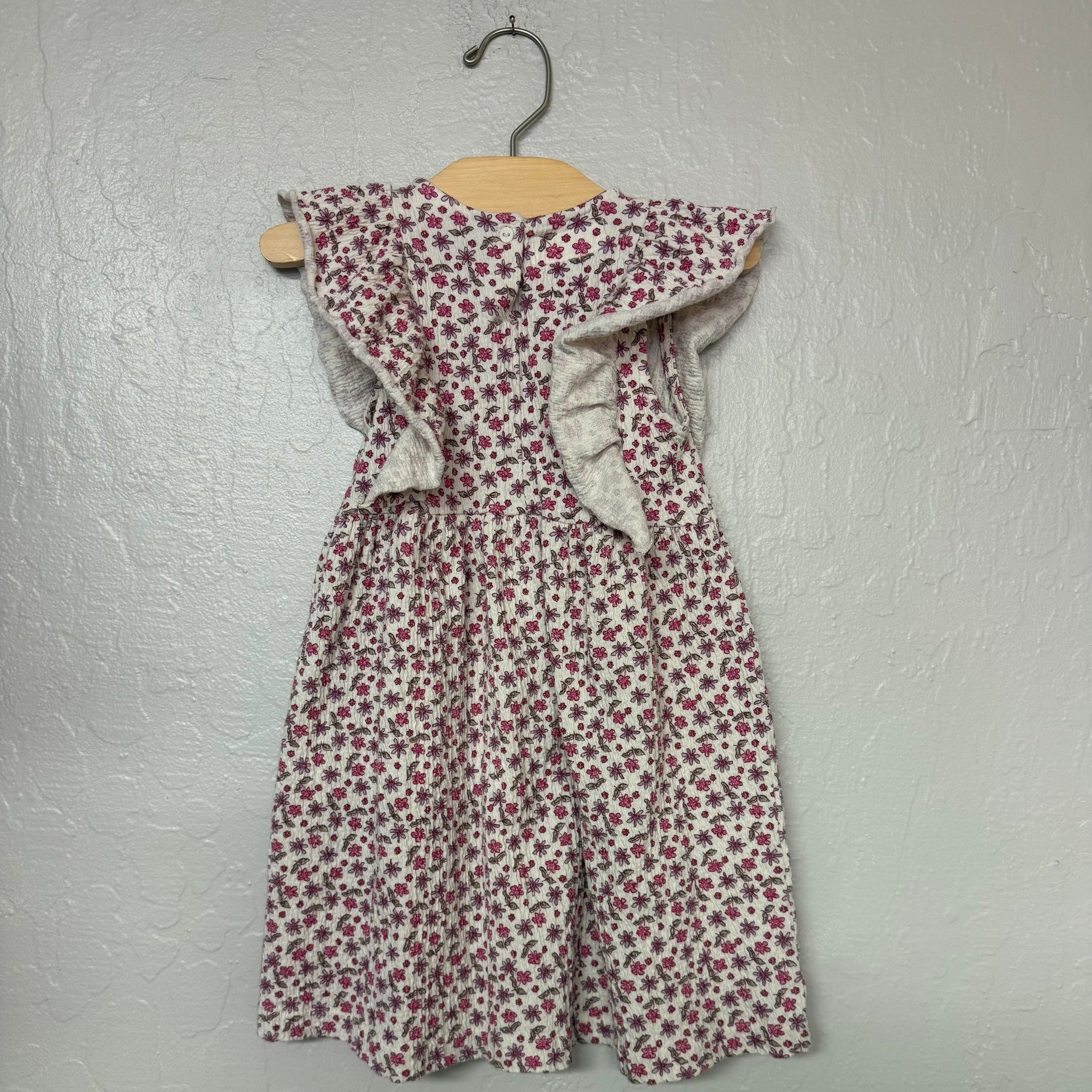 zara ruffle floral dress 6Y