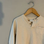 zara boys' cream neutral henley 4-5Y