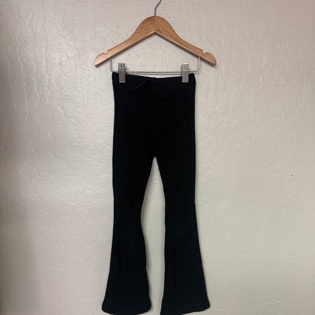 zara girls black flare leggings 5Y