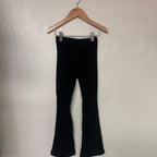 zara girls black flare leggings 5Y