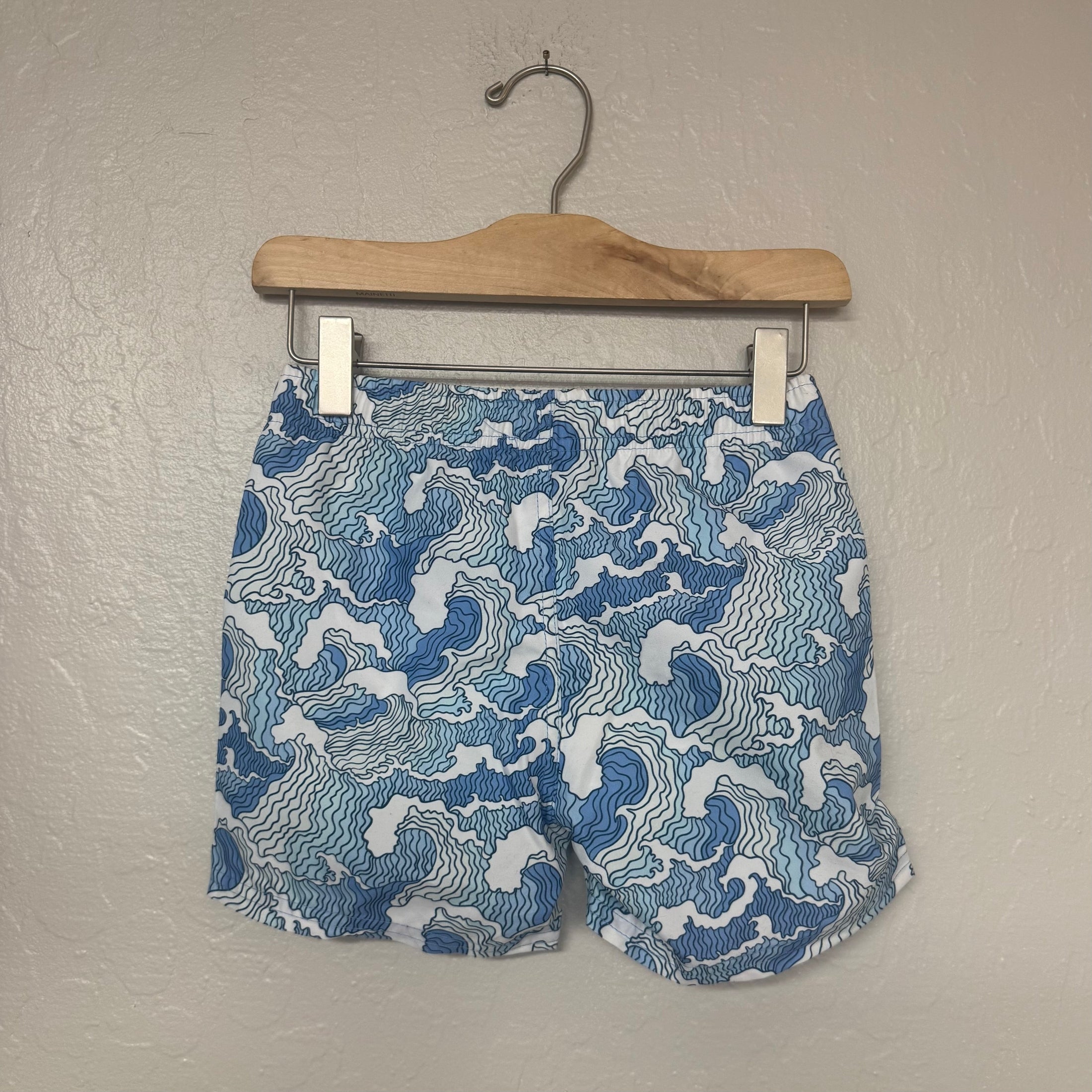 rugged butts blue swim trunks 4Y