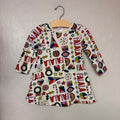 hanna andersson holiday cream dress 2T