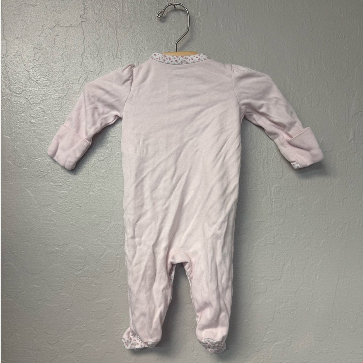 ralph lauren pink floral footie 3M