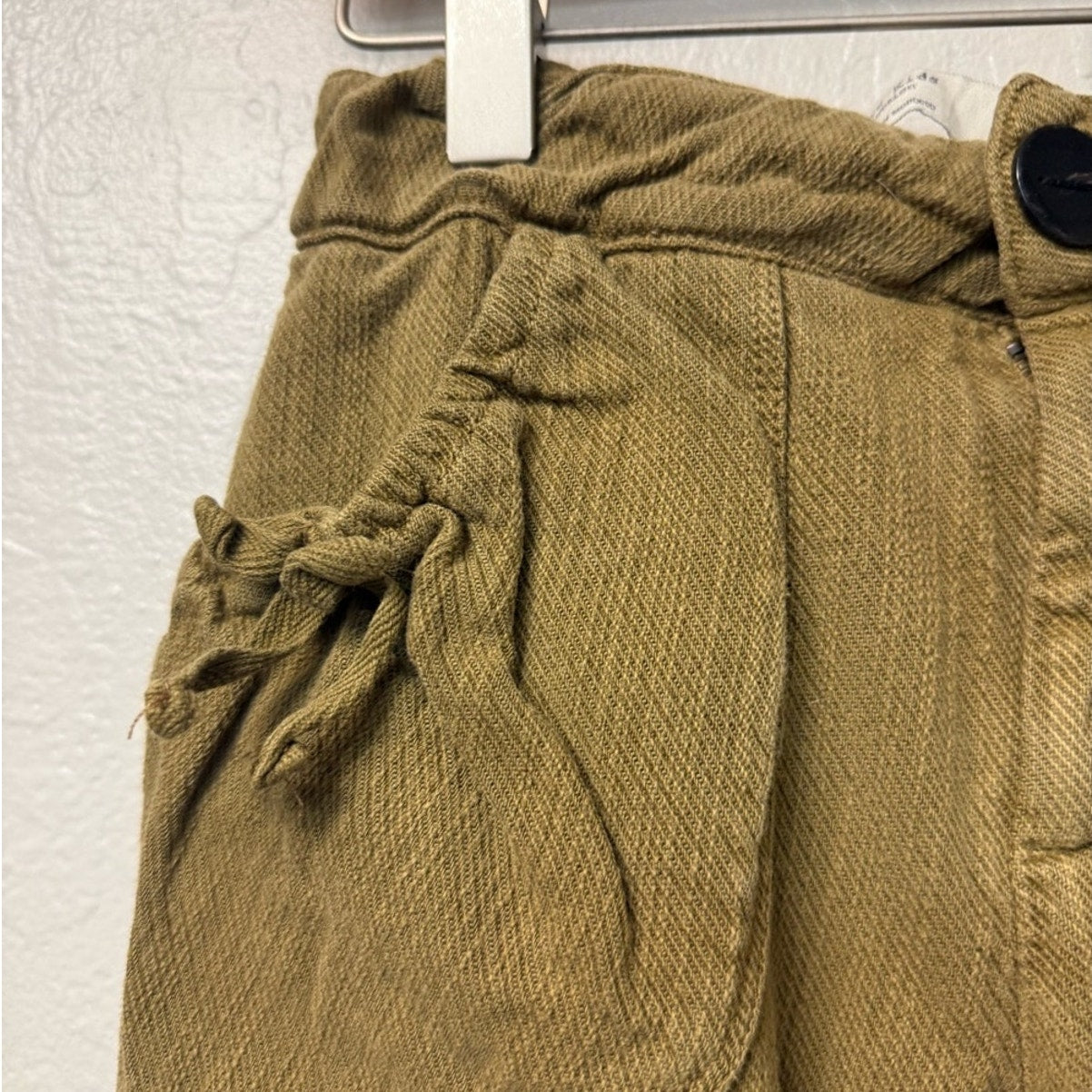 zara slouchy green pants 9Y