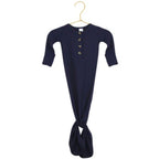 lou lou & co. navy bamboo gown newborn‎