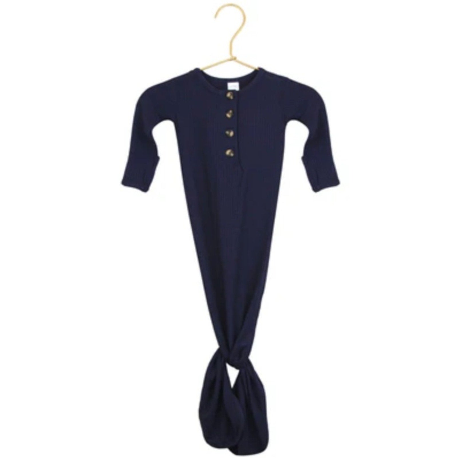 lou lou & co. navy bamboo gown newborn‎