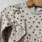 zara girls' floral long sleeve dress 18-24M
