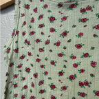 zara green pointelle floral 5Y