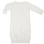 kickee pants bamboo white gown 0-3M