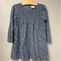 zara girls' blue floral dress 4-5Y