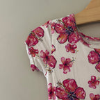 coco moon floral print dress 6T