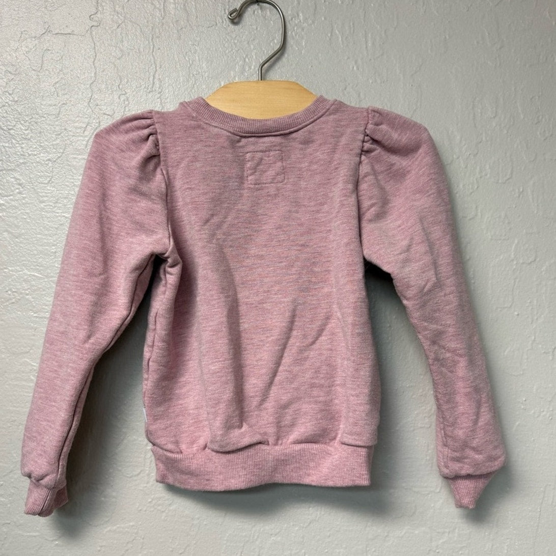 little sleepies girls' pink sweatshirt 3Y