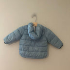 zara boys' blue puffer jacket 12-18M