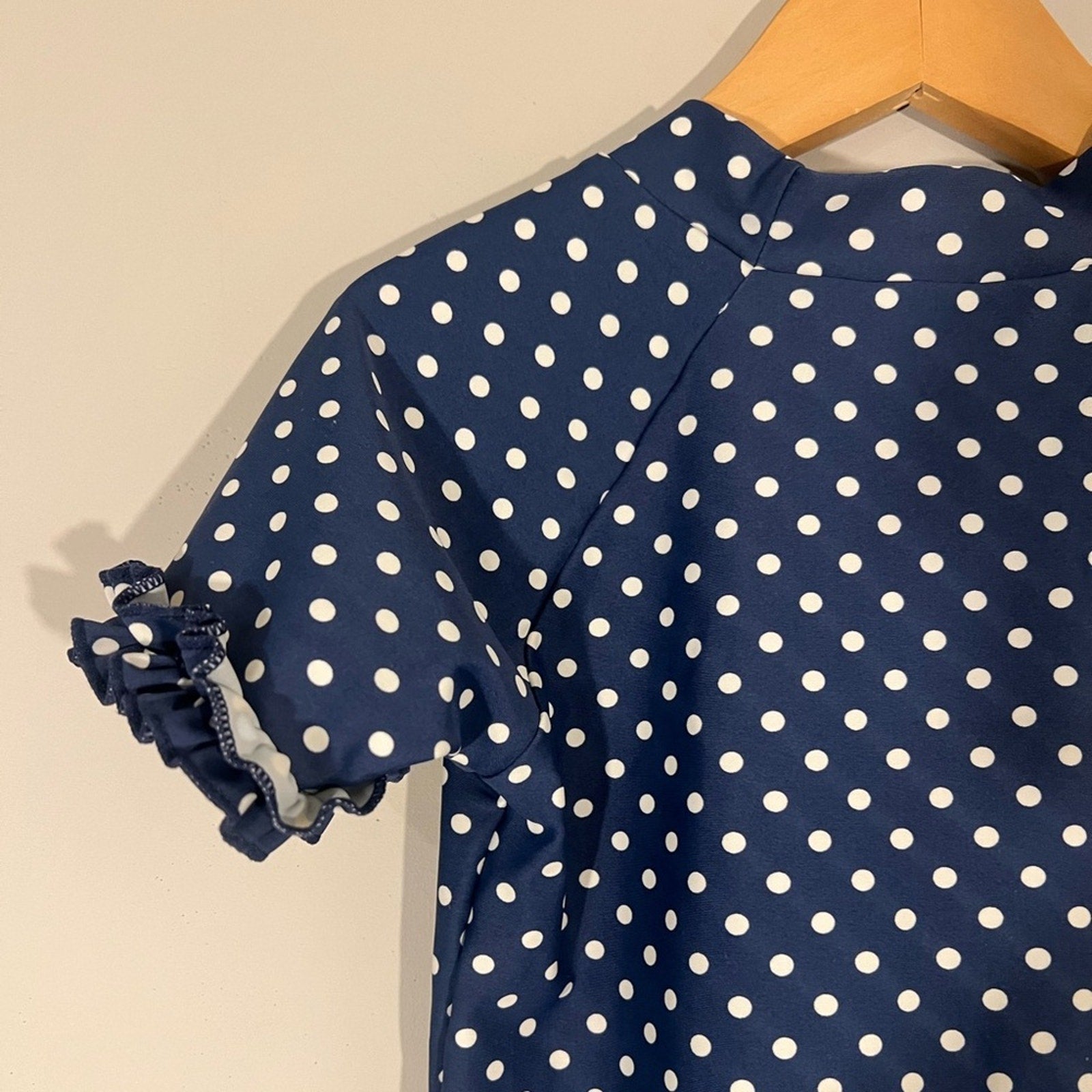 rufflebutts‎ blue swim rashguard 6Y