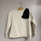zara girls' cream sweatshirt 6-7Y