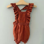 cat & jack girls' orange sweater romper 18M
