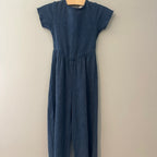 zara blue jumpsuit romper 7Y