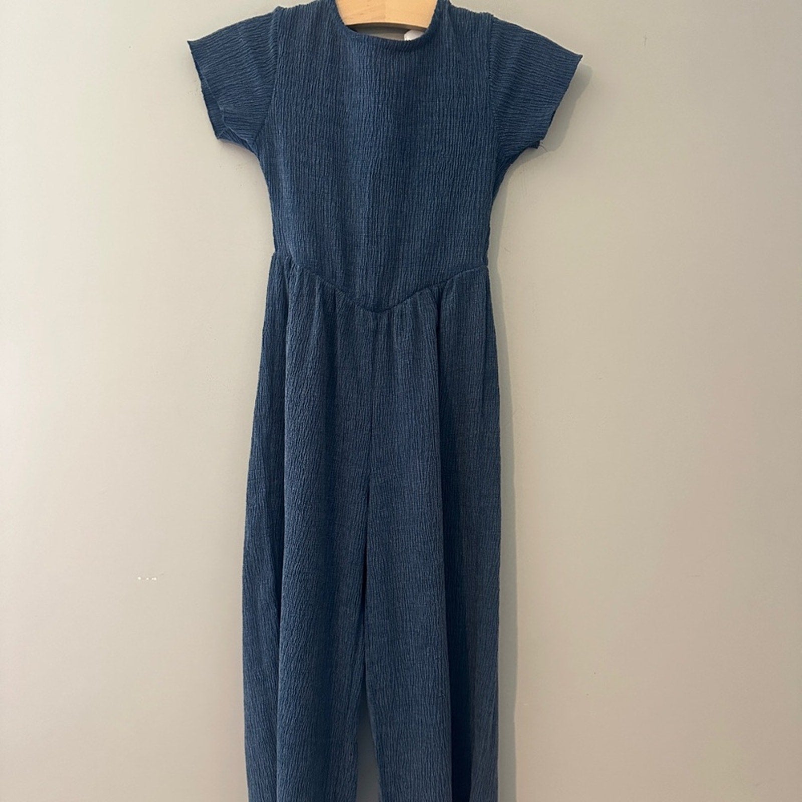 zara blue jumpsuit romper 7Y