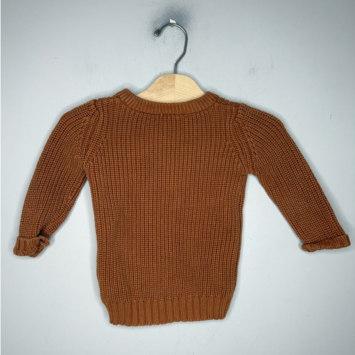 nature baby brown sweater 12-18M
