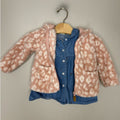 carter’s girls' fleece jacket denim top 18M