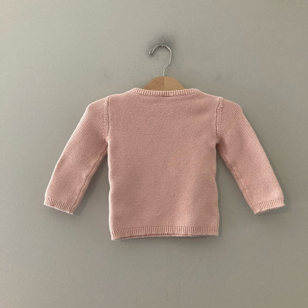 just one you pink animal sweater 18M