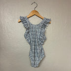 minnow girls' blue swimsuit 3-4Y