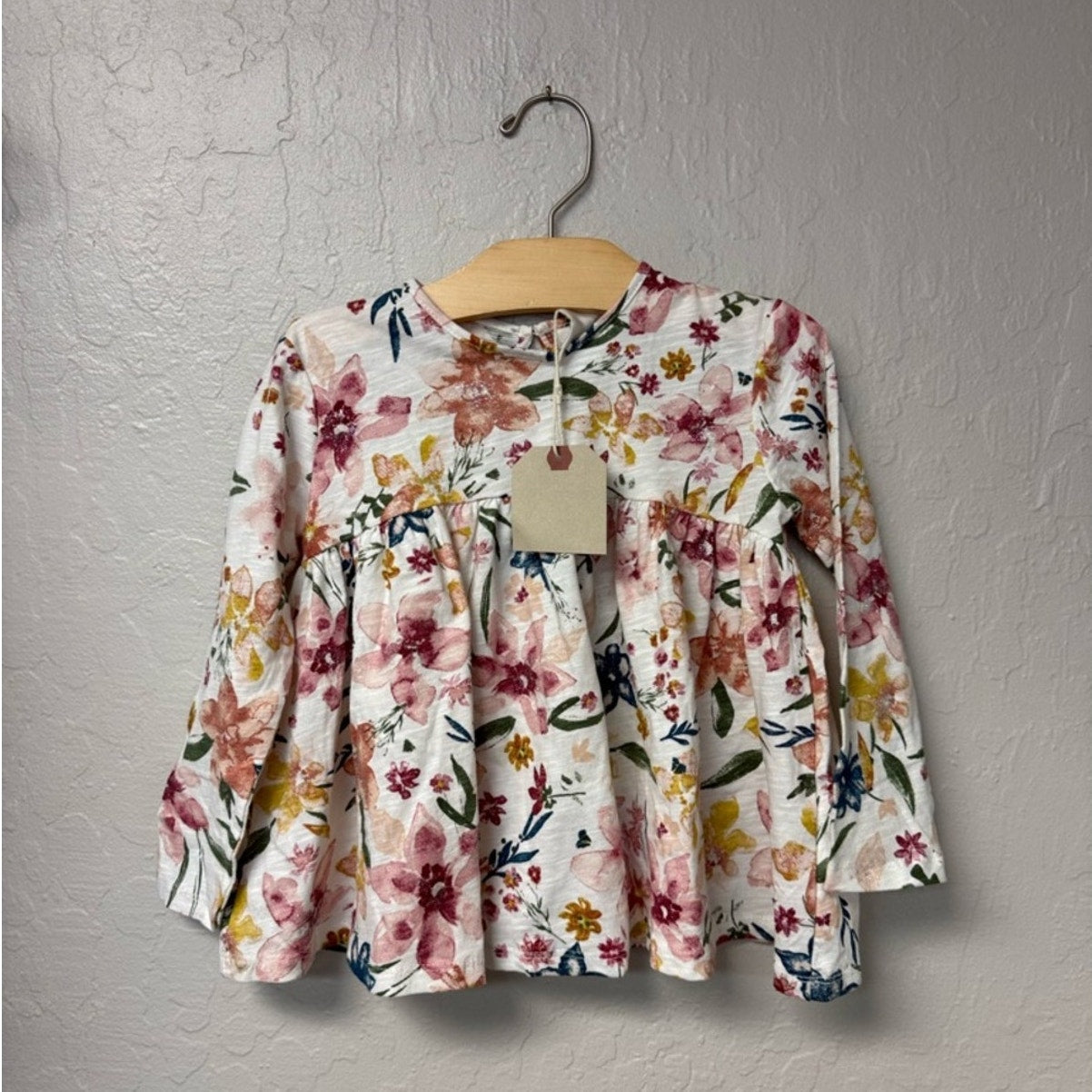 zara floral top 3-4Y NWT