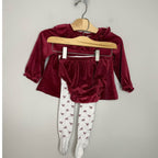 carter's girls' three piece set holiday 18M