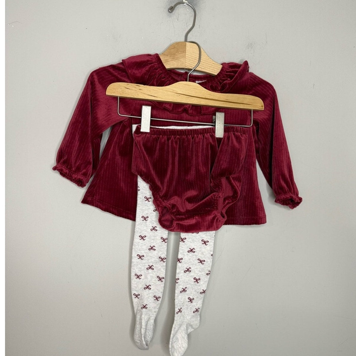 carter's girls' three piece set holiday 18M