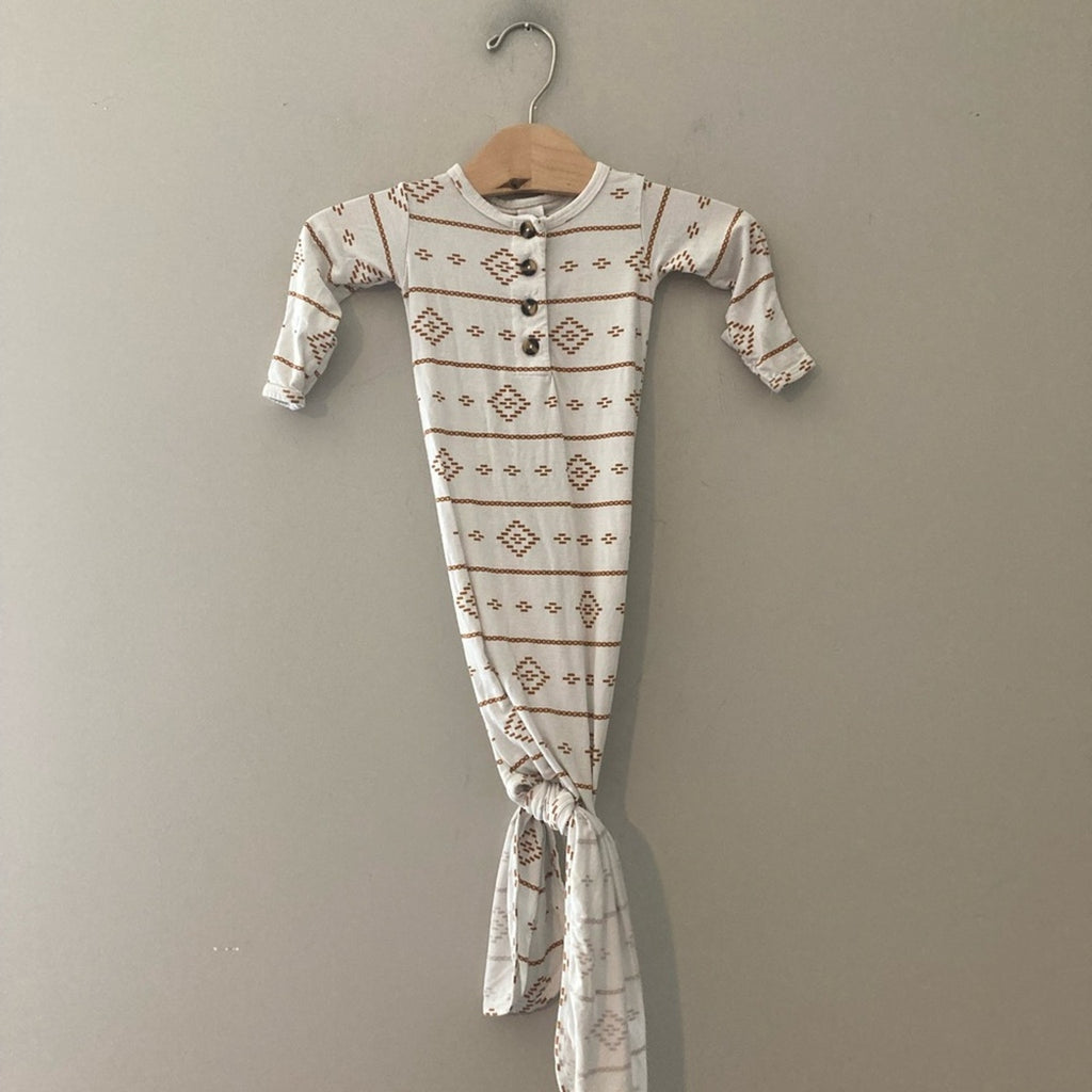 lou lou & co white gold gown newborn