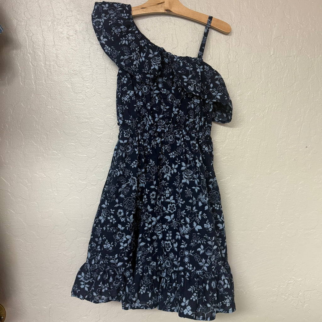 janie and jack navy floral dress 12Y