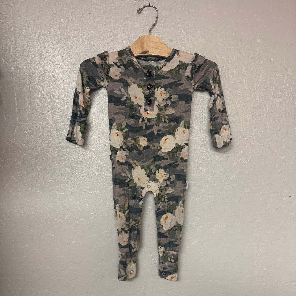 gigi & max floral bamboo romper 12-18M