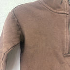 kendi organics brown quarter zip pullover 18-24M