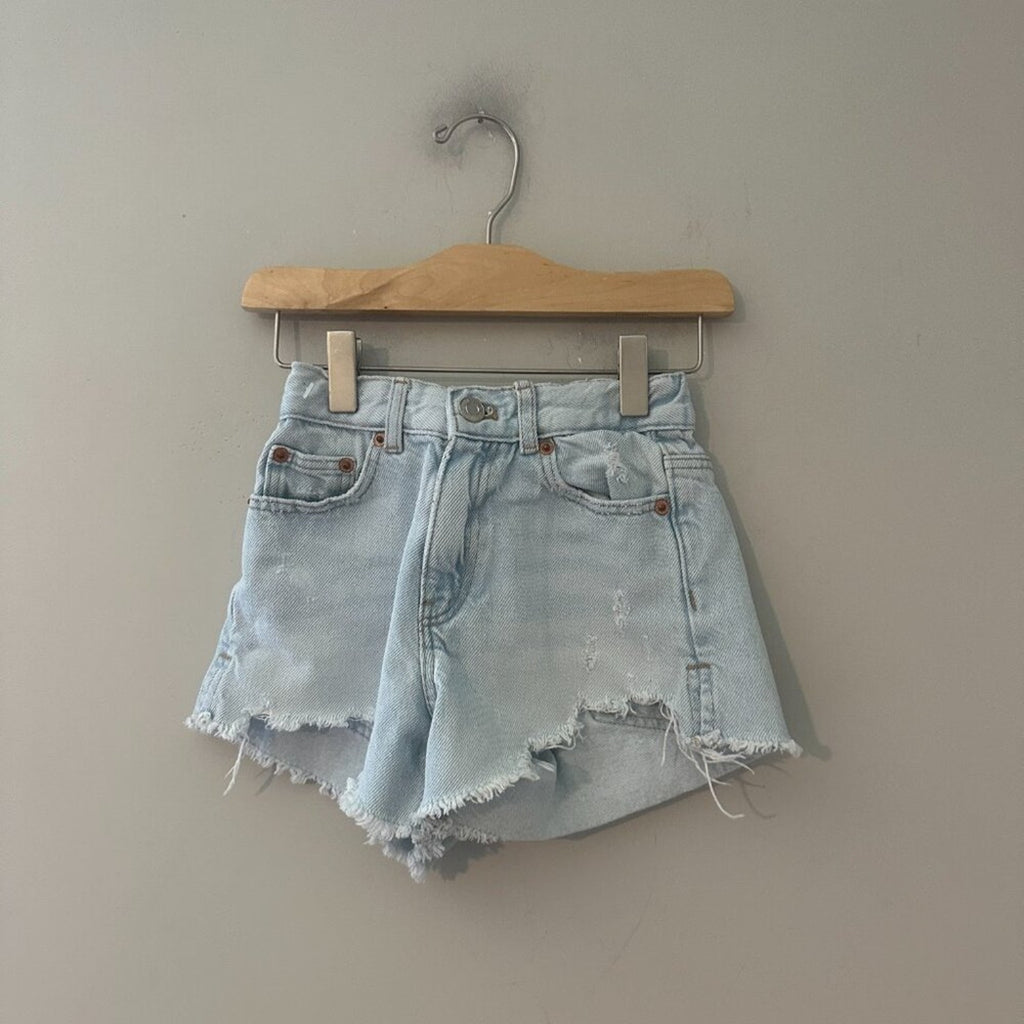 zara girls' jean shorts 7Y