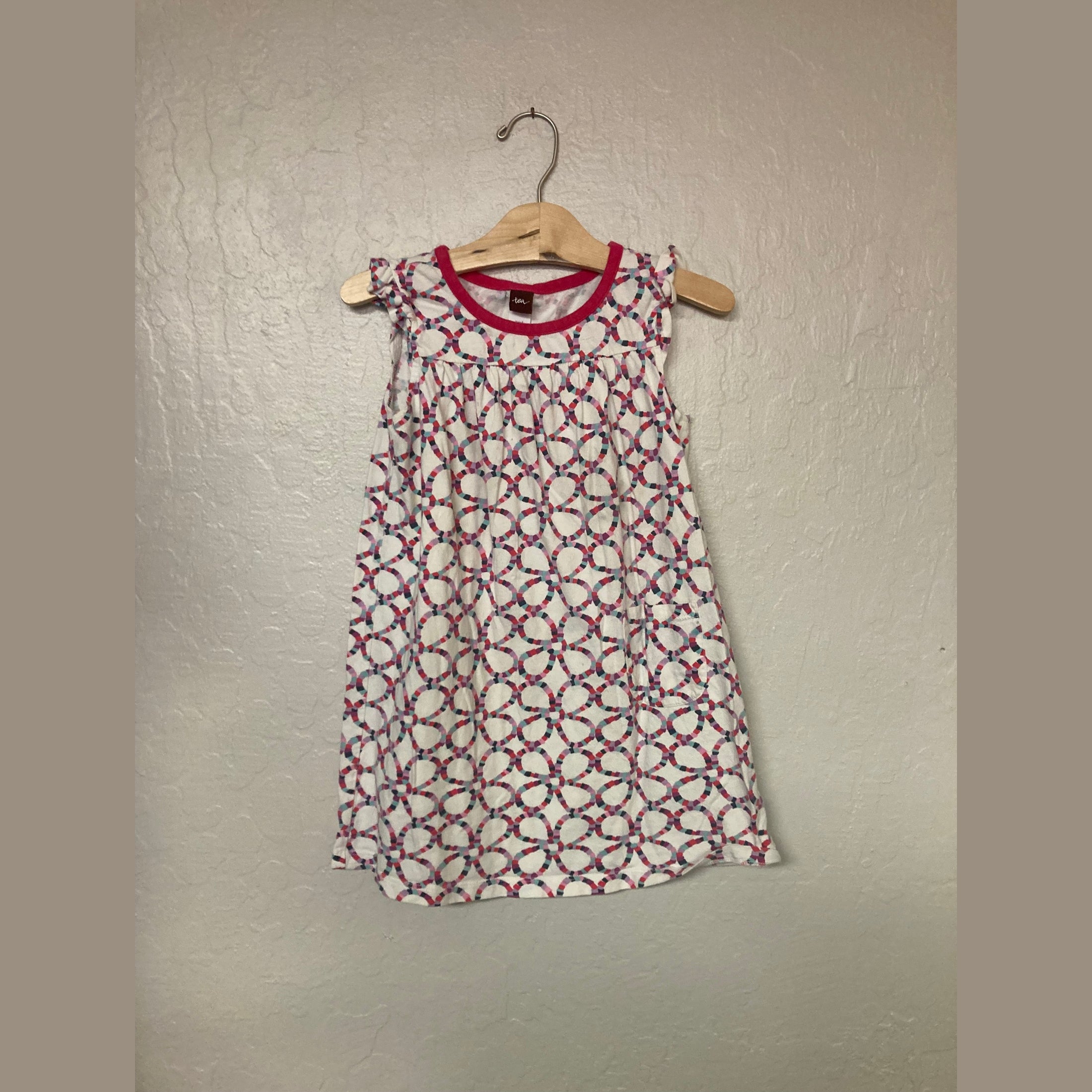 tea collection ruffle dress 6Y