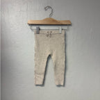 zara beige cable knit leggings 9-12M