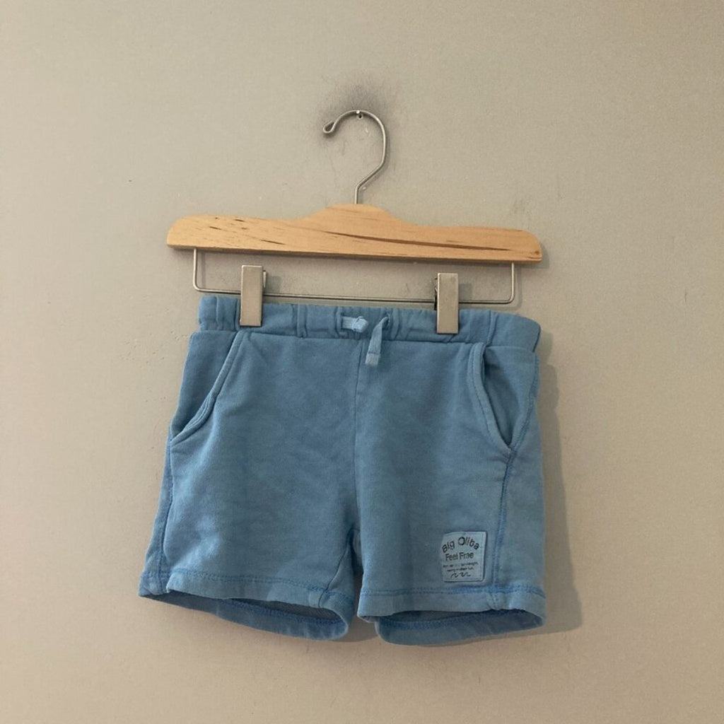 zara boys' olita blue shorts 3-4Y