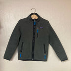 patagonia gray fleece jacket 7-8Y