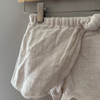 zara girls' cream shorts 5Y