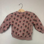 zara floral tulip sweatshirt 4Y