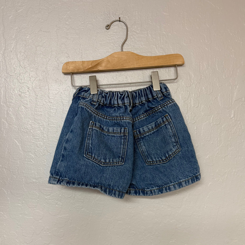 zara girls’ denim skort 5-6Y
