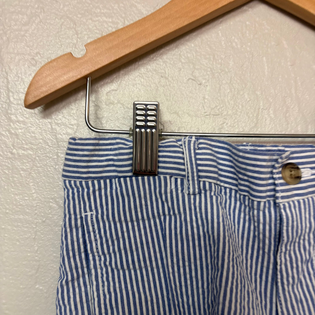 ralph lauren boys’ white and blue striped shorts 3T