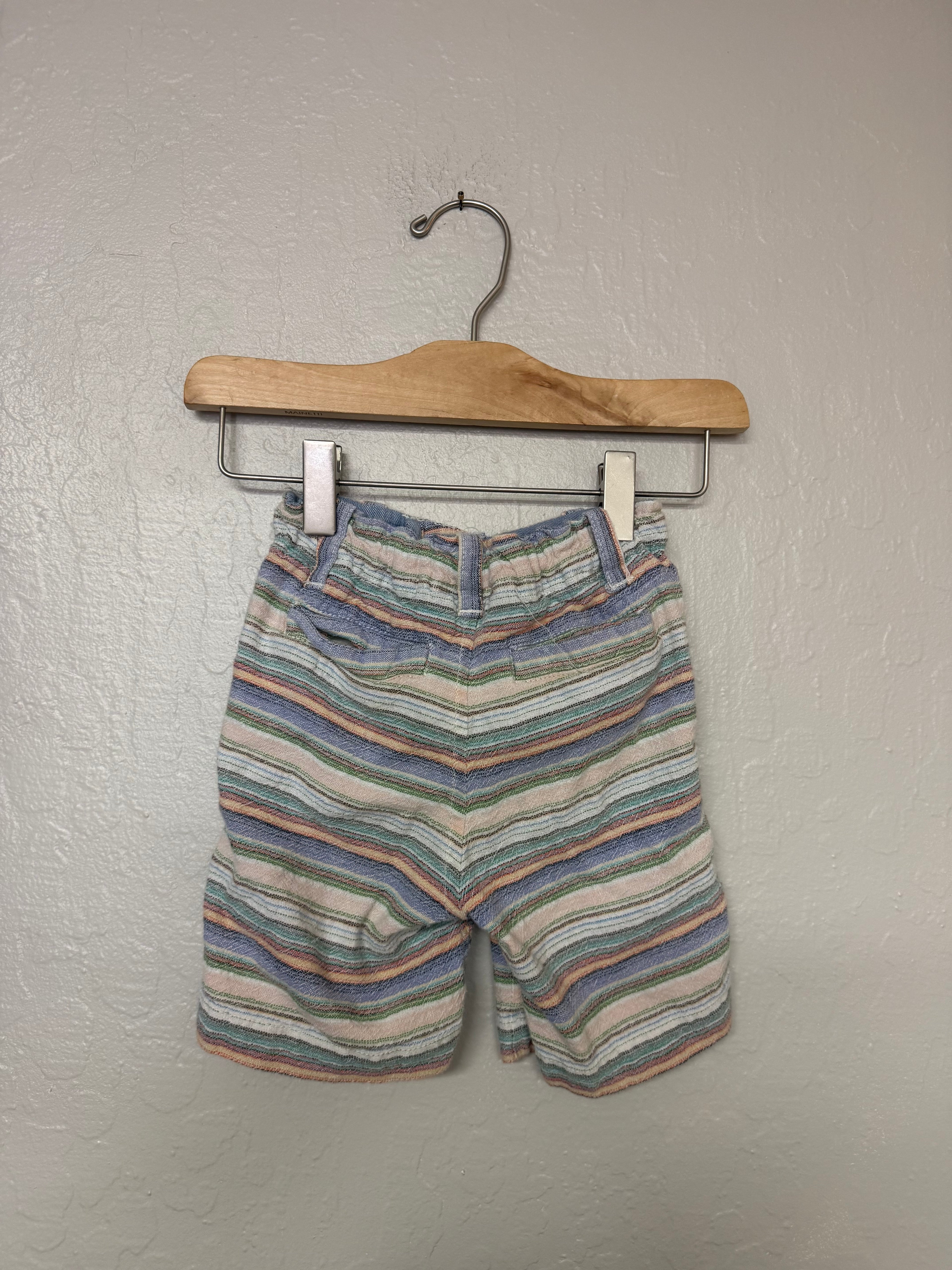peek little peanut pastel shorts 2T