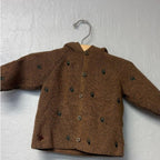 zara acorn print cardigan 6-9M