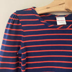 hanna andersson stripe long-sleeve tee 4Y