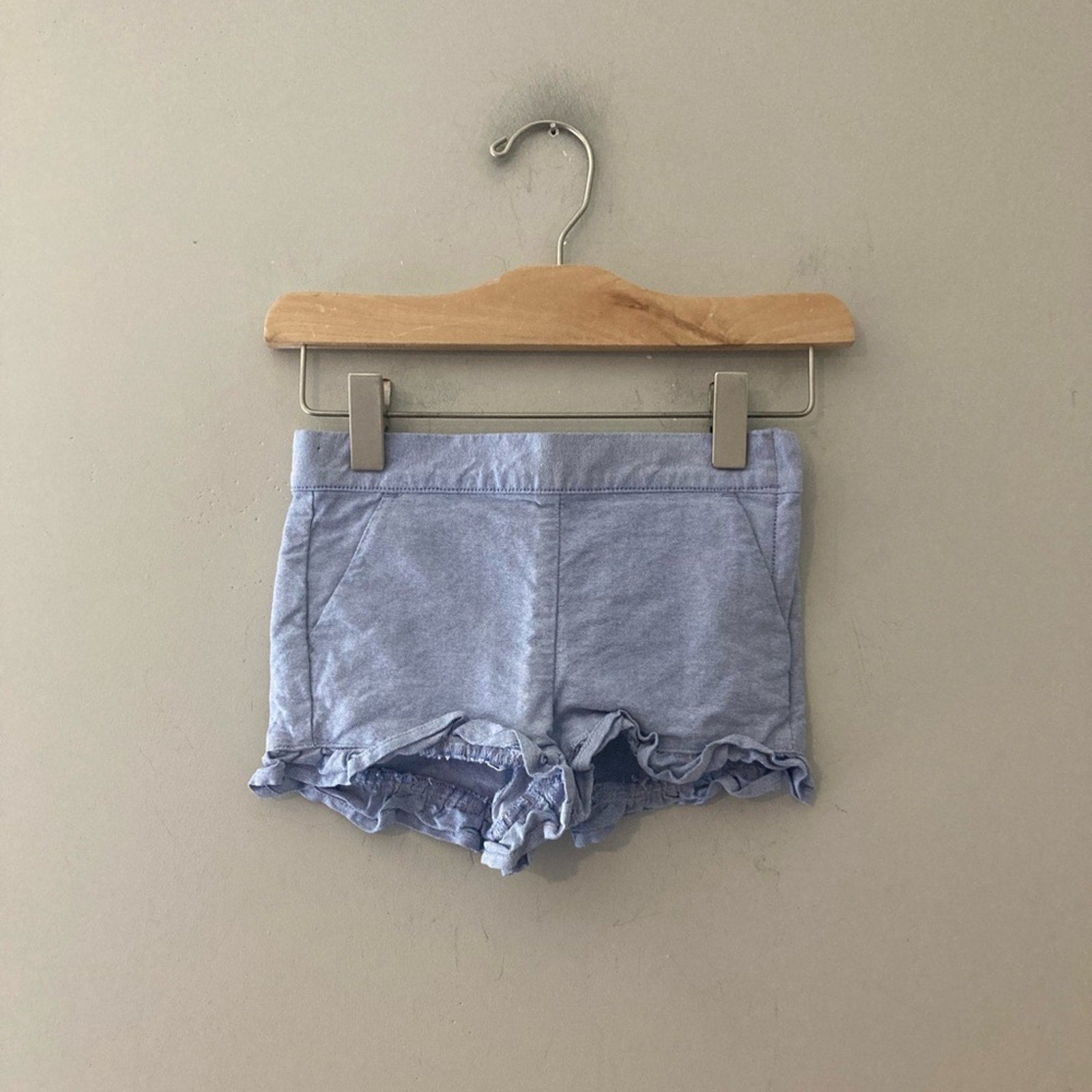 janie and jack girls' blue ruffle shorts 2T