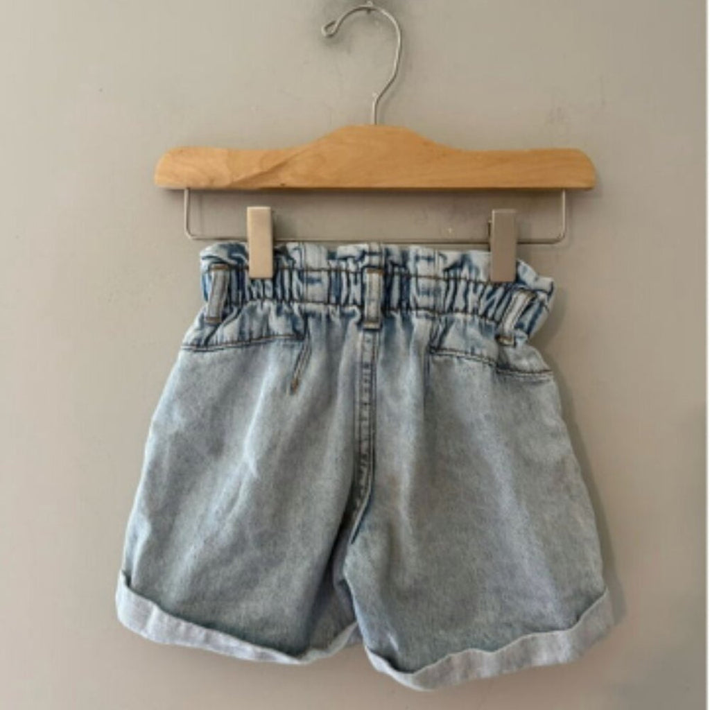 zara girls' paperbag waist shorts 6Y‎