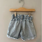 zara girls' paperbag waist shorts 6Y‎