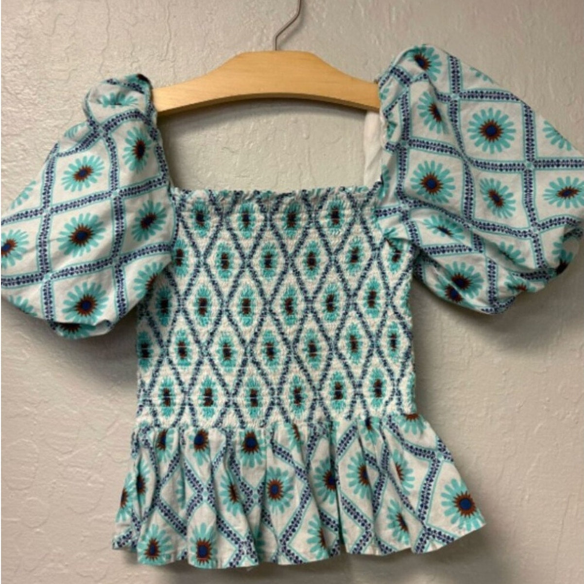 janie and jack smocked top 8Y